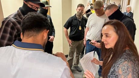 Volunteers flock to immigration courts to support migrants arrested in the hallways
