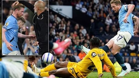 Manchester City 1-0 Wolves: Kevin De Bruyne's first half strike secures crucial win for hosts in race to qualify for the Champions League