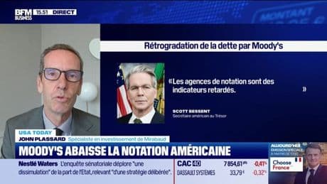 USA Today : Moody's abaisse la notation américaine, par John Plassard - 19/05