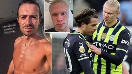 Jack Grealish sends defiant message in summer fitness snap after being exiled by Pep Guardiola - while Erling Haaland suffers Miami blunder after seeing Man City bromance broken up