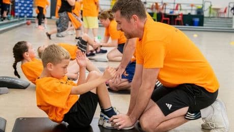 Youngsters and grown-ups in West Lothian break new ground with family fitness event