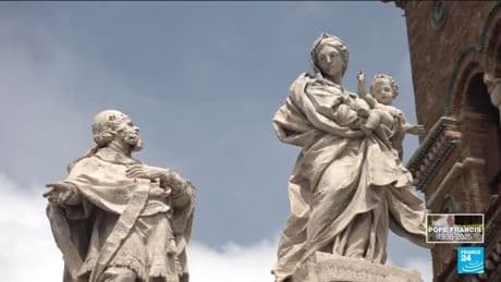 Why will Pope Francis be buried in the Santa Maria Maggiore church?