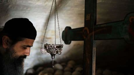 On Greece's Mount Athos, a cliffside monastery transcends country-based branches of Orthodoxy