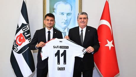 Beşiktaş Başkanı Serdal Adalı, yeni transfer Cengiz Ünder ile buluştu