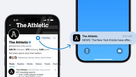 Bluesky can really keep up with the news now that it has activity notifications