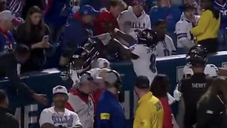 Lamar Jackson has an apology — and some advice — for unruly Bills fan: ‘Just chill’