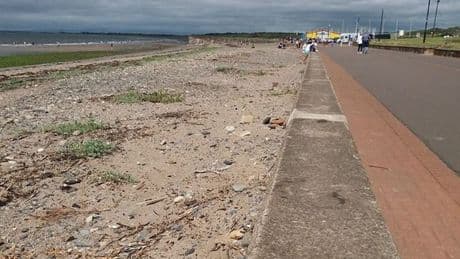 'Human remains' wash up on Prestwick Beach as police probe grim discovery