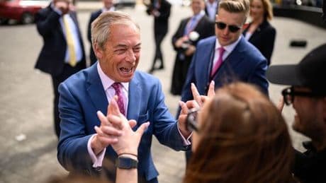 Nigel Farage hits record high as bombshell poll shows Reform UK trouncing Labour