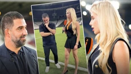 Arda Turan Ukraynalı spikeri bu kez şaşırttı