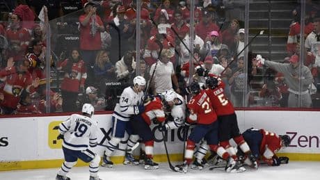 NHL fines Domi for late hit on Barkov