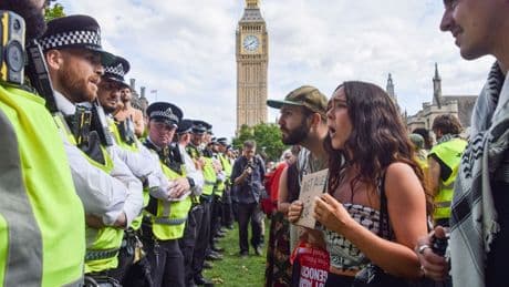 Gaza-Krieg: London: Tumulte und Festnahmen bei propalästinensischer Demo