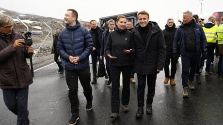 Macron arrives in Greenland to show solidarity for island coveted by Trump