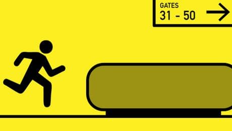 Rätsel der Woche: Wo sollte man auf dem Flughafen rennen?