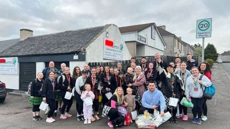 Team Cameron take challenge in their stride and get a warm welcome back in Shotts