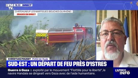 Incendie dans l'Aude: "Le feu est désormais fixé", affirme Christian Pouget, préfet de l'Aude