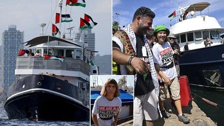 Greta Thunberg's Gaza flotilla 'is forced to turn back to Spain within hours'