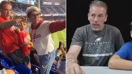 Man confronted by 'Phillies Karen' speaks out on why he surrendered the home run ball he gave to his son
