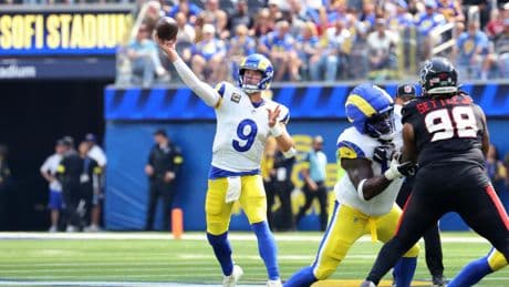 What bad back? Matthew Stafford helps lead Rams to season-opening win over Texans