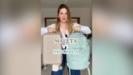 Una &#039;influencer&#039; explica las diferencias entre viajar con mochila y hacerlo con maleta