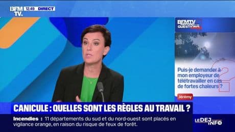 Puis-je demander à mon employeur de télétravailler en cas de fortes chaleurs? BFMTV répond à vos questions