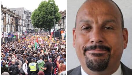 Suspended London Labour councillor found not guilty after calling for far-right protesters’ throats to be cut