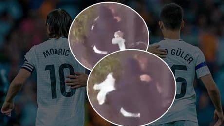 Luka Modric, 10 numaralı formasını Arda Güler'e verdi! İşte o anlar