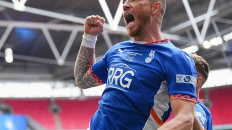 Former Premier League side back in EFL after scoring twice in two minutes in dramatic National League play-off final