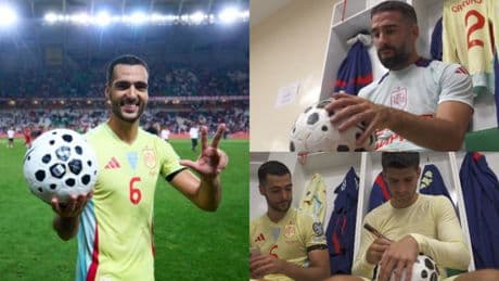 Merino después de marcar su primer hat-trick como profesional: &quot;Es un recuerdo para toda la vida&quot;