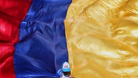 Colombia's labor unions participate in 48-hour strike in support of president's labor referendum