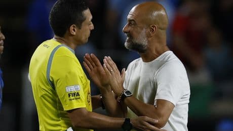 Chus Mateo y Pep Guardiola