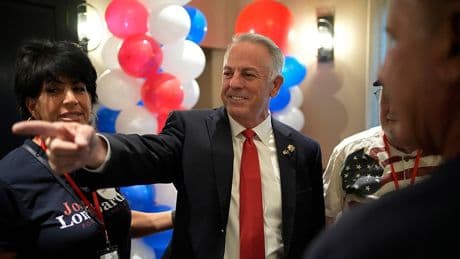 Republican governor targeted by Democrats launches re-election bid in key battleground