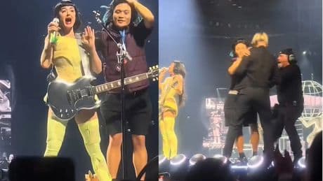 El susto de Katy Perry tras ser agarrada por un hombre que burló la seguridad en uno de sus conciertos