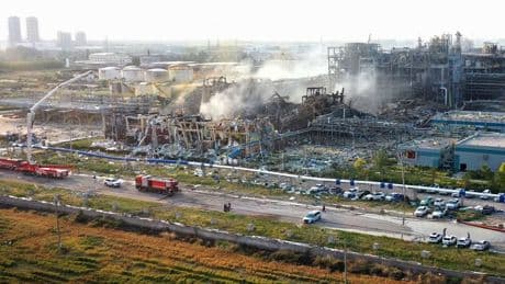 Vijf doden bij explosie in Chinese chemische fabriek, zes mensen vermist