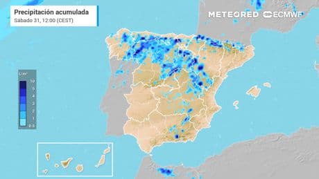 Cóctel meteorológico este fin de semana: más 40 °C y fuertes tormentas con granizo por un chorro polar que formará una vaguada