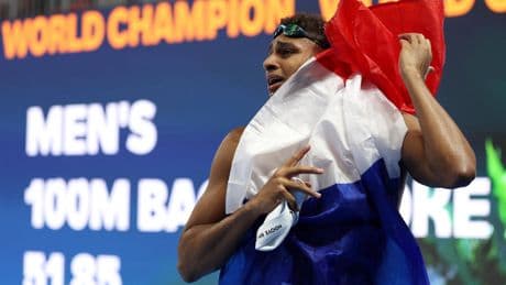 Mondiaux de natation : «Je l’aime plus qu’avant ce 200m dos», savoure Yohann Ndoye-Brouard après sa médaille de bronze