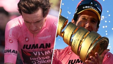 Giro-weekend van uitersten voor Visma-ploeg: 'Een bitterzoet gevoel'