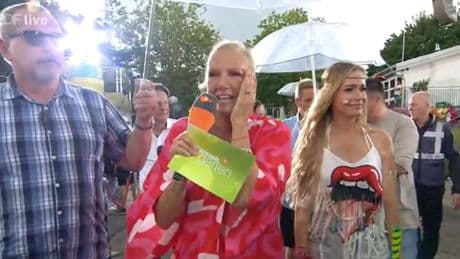 ZDF-„Fernsehgarten“ wegen Unwetter geräumt – „Ich muss weinen“, sagt Kiewel