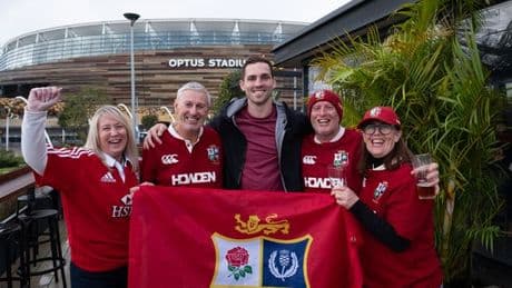 Lions rugby star returns to Australia in time for 2025 tournament - having fun along the way