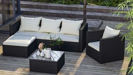 Debenhams axes £700 five piece rattan furniture set by £325 ready for outdoor hosting