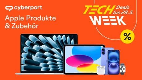 Tech Week bei Cyberport: Apple Produkte mit satten Rabatten – iPhone, iPad, Mac & mehr deutlich günstiger