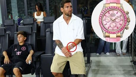 Lionel Messi spotted wearing '$2m' watch on Inter Miami sidelines... and there's only 10 of them in the world!