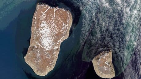 The islands where America and Russia are 2 miles and 21 hours apart
