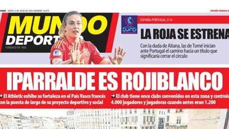 Portada de hoy de la Edición Bizkaia-Araba de Mundo Deportivo