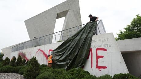 Man charged with vandalism of National Holocaust Monument