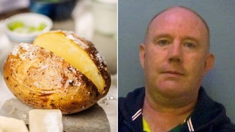 Neo-Nazi who supported KKK jailed after refusing to eat jacket potato