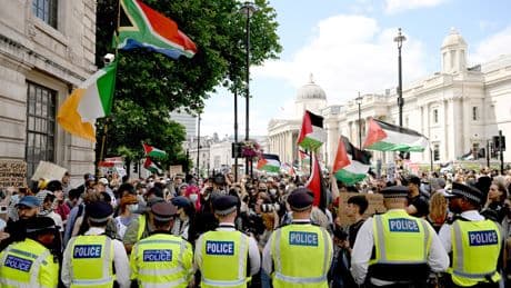 Six charged with terror offences over support for Palestine Action