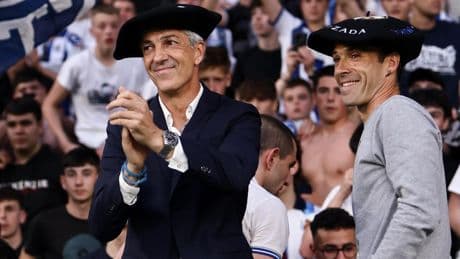 La despedida de Imanol Alguacil al frente de la Real Sociedad, en imágenes