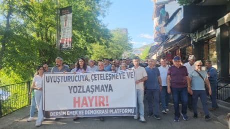 Dersim’de çeteleşmeye karşı yürüyüş: "Çetelere geçit vermeyeceğiz"