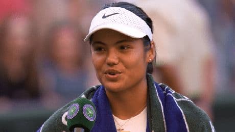 Emma Raducanu reacts to facing Wimbledon favourite Aryna Sabalenka in next round after ‘statement’ win