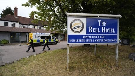 Home secretary intervenes to try to halt bid to ban asylum seekers at protest-hit hotel